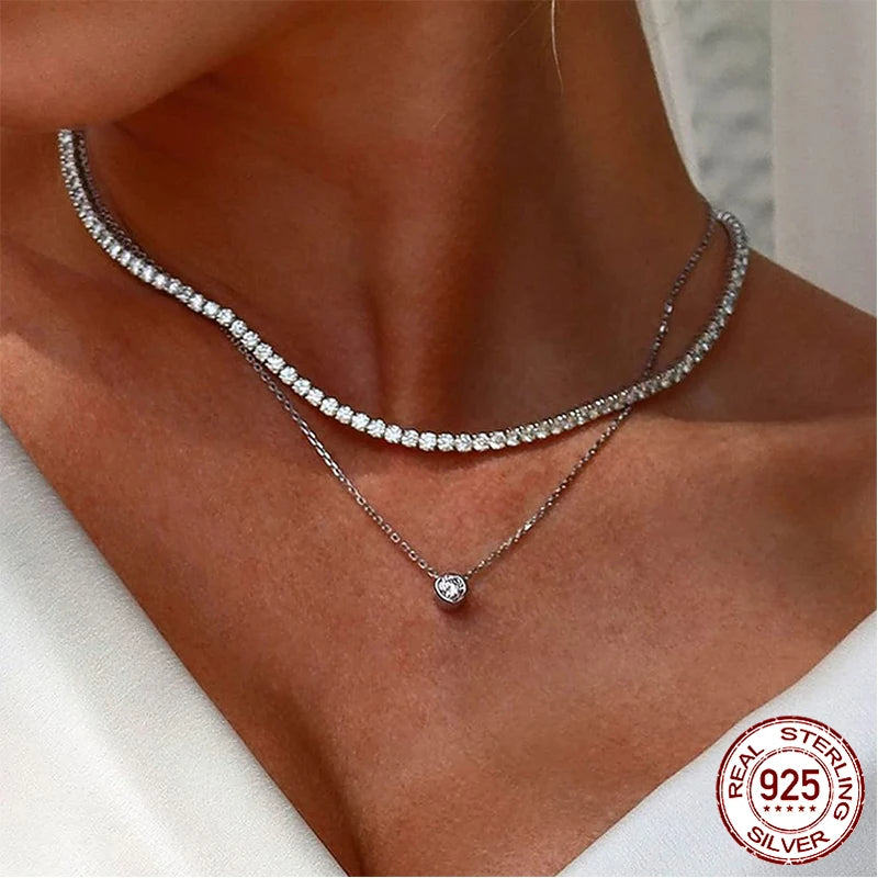 Aurora Radiance Tennis Necklace - Imperium Jewels