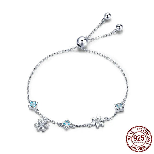 Blue Snowflake Bracelet - Imperium Jewels