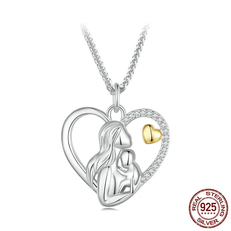 Mother and Child Heart Necklace - Imperium Jewels