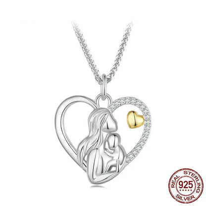 Mother and Child Heart Necklace - Imperium Jewels