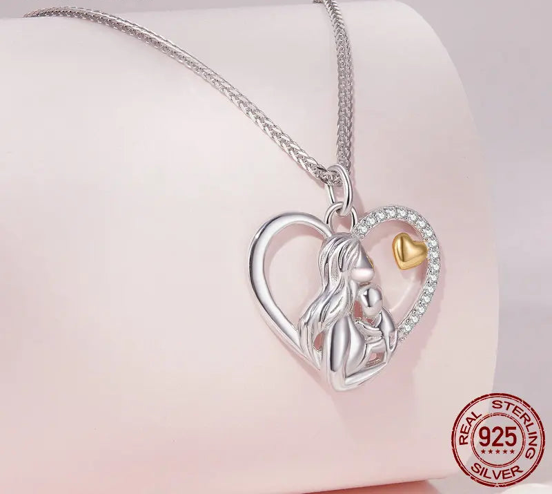 Mother and Child Heart Necklace - Imperium Jewels