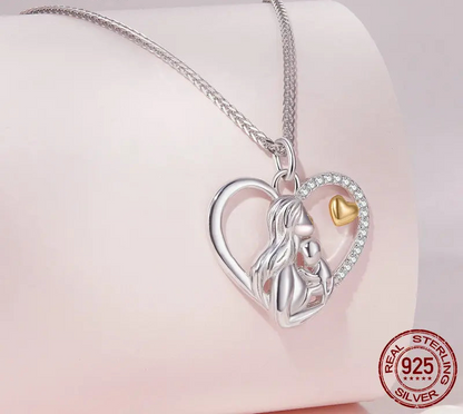 Mother and Child Heart Necklace - Imperium Jewels