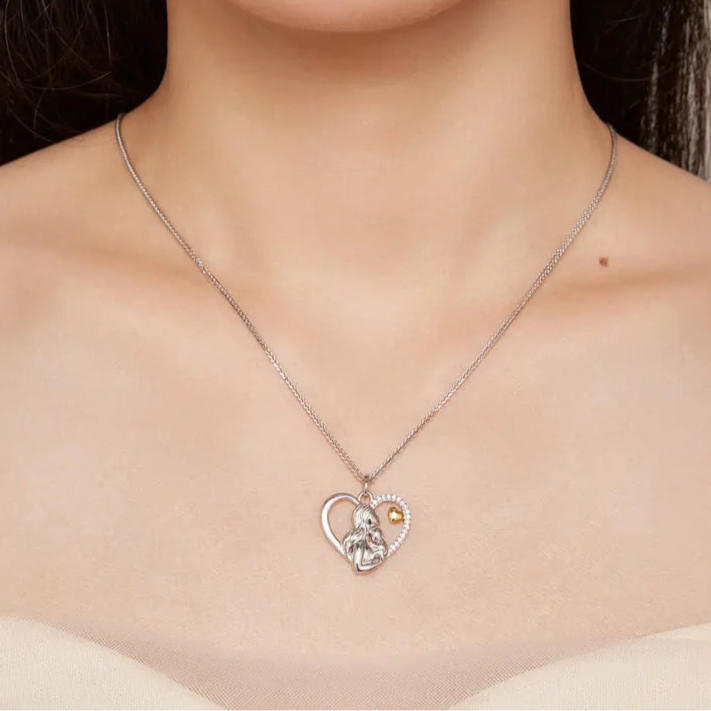 Mother and Child Heart Necklace - Imperium Jewels