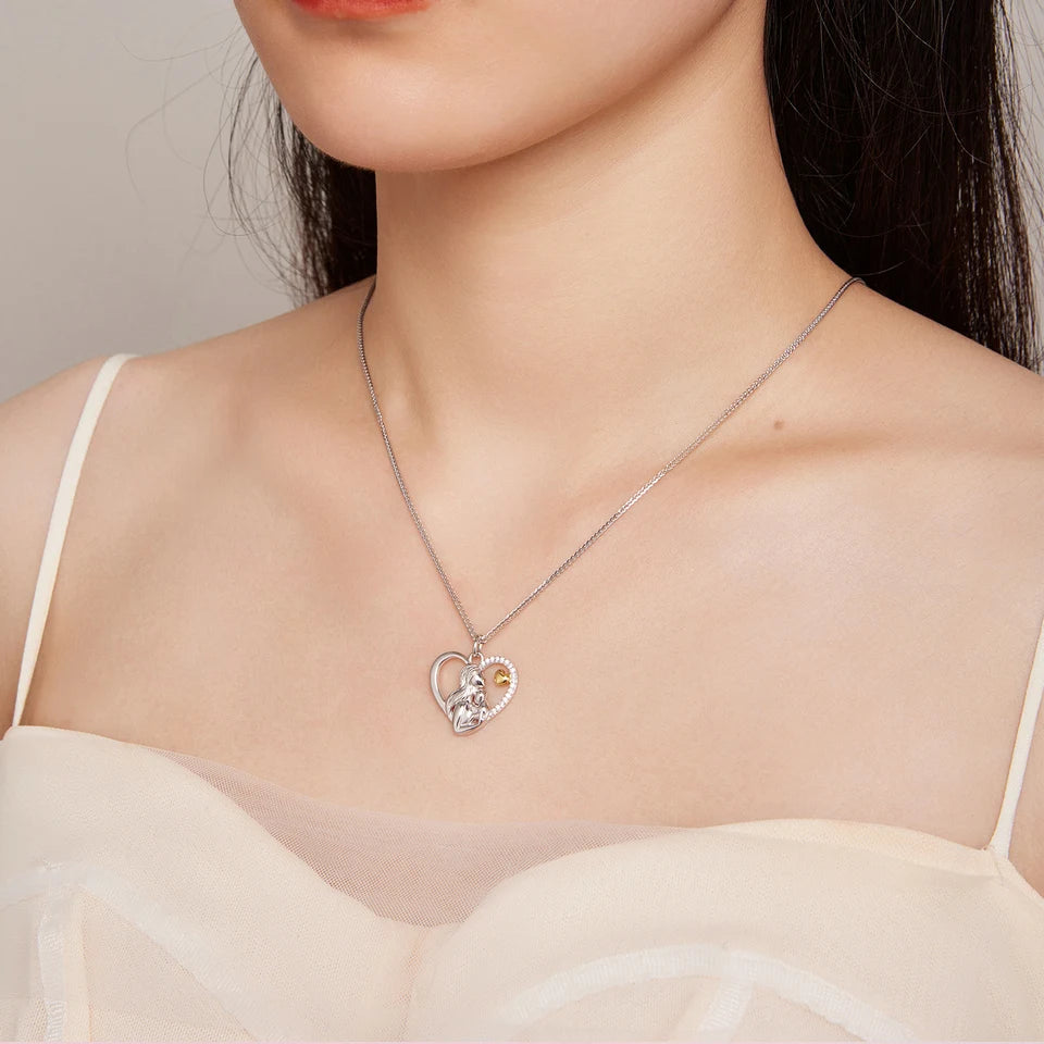 Mother and Child Heart Necklace - Imperium Jewels
