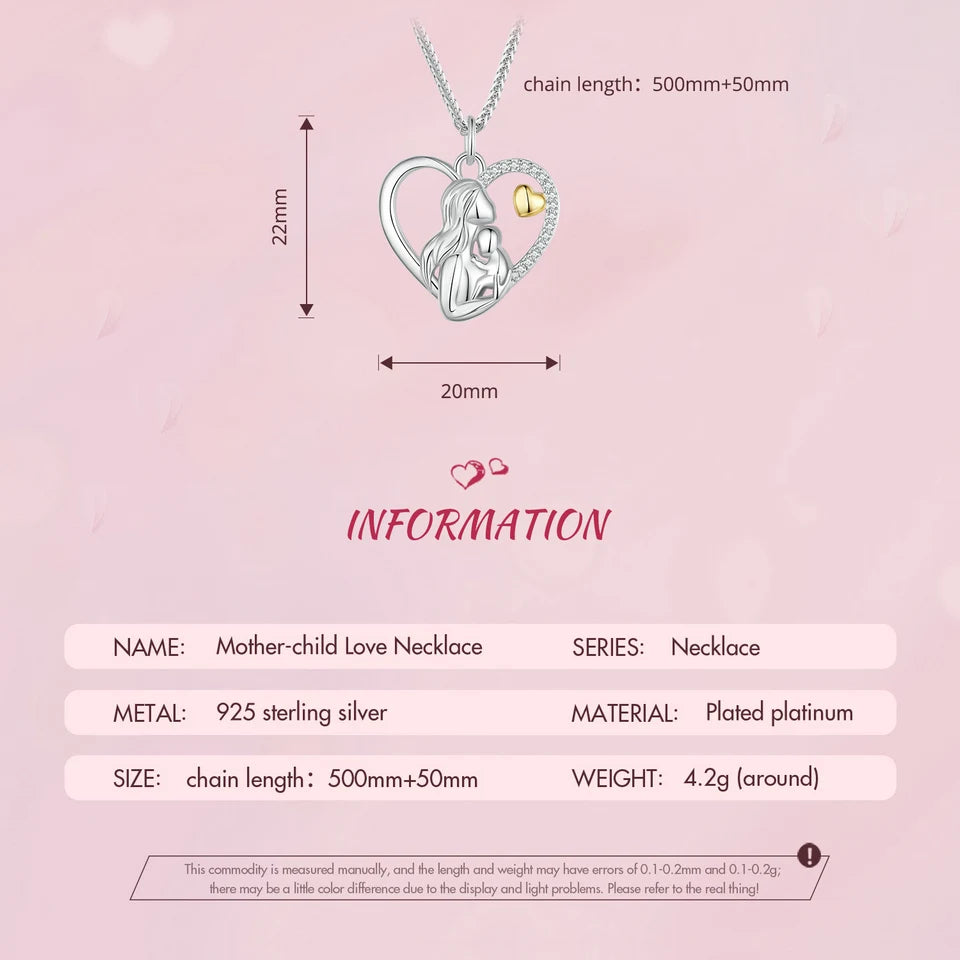 Mother and Child Heart Necklace - Imperium Jewels