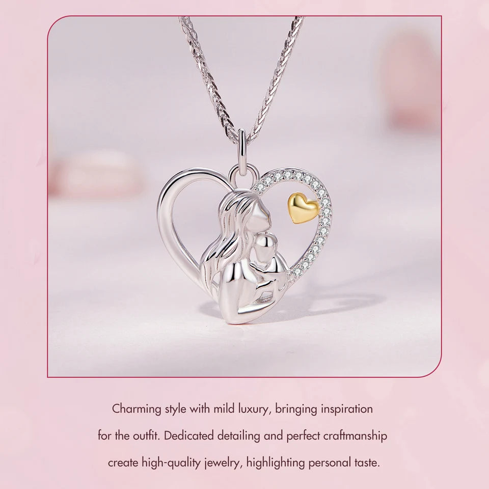 Mother and Child Heart Necklace - Imperium Jewels