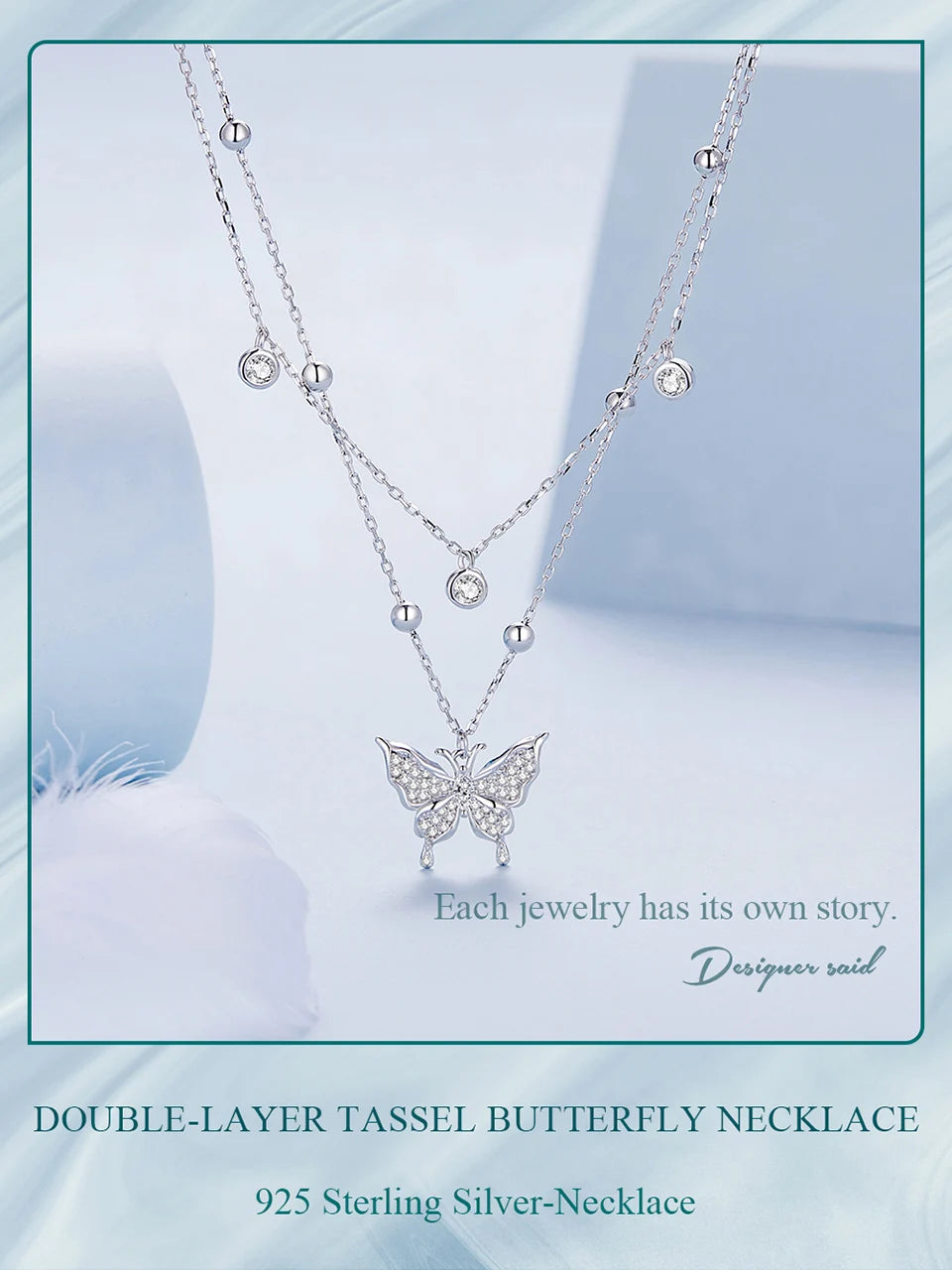 Stardust Butterfly Necklace