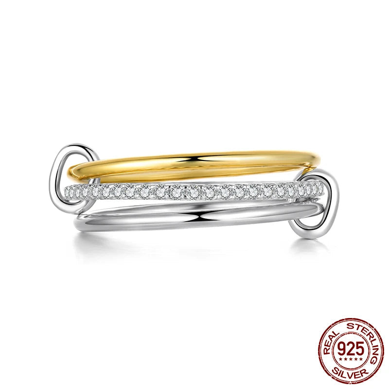 Three-layer Interlocked Ring - Imperium Jewels