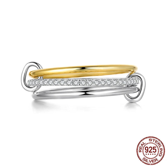 Three-layer Interlocked Ring - Imperium Jewels