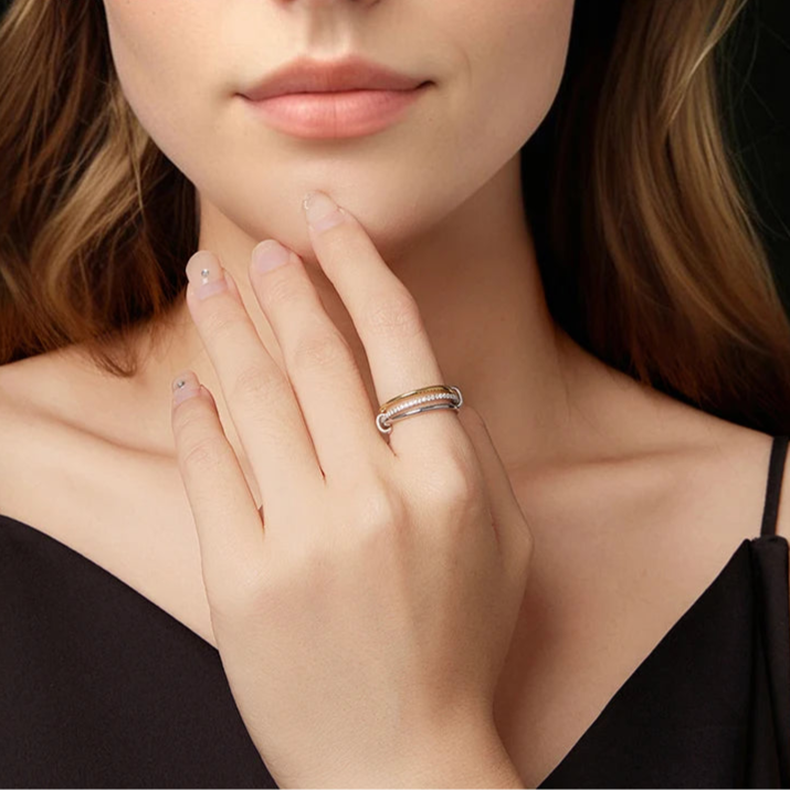 Three-layer Interlocked Ring - Imperium Jewels