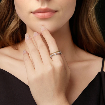 Three-layer Interlocked Ring - Imperium Jewels