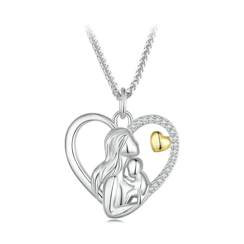 Mother and Child Heart Necklace - Imperium Jewels